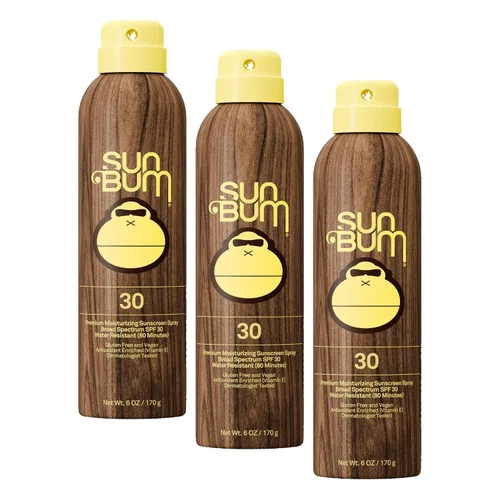 Vista 9 de Sun Bum Spray corporal protector solar SPF 15 original, protector solar hidratante de amplio espectro con vitamina E, cumple con la ley Hawaii 104