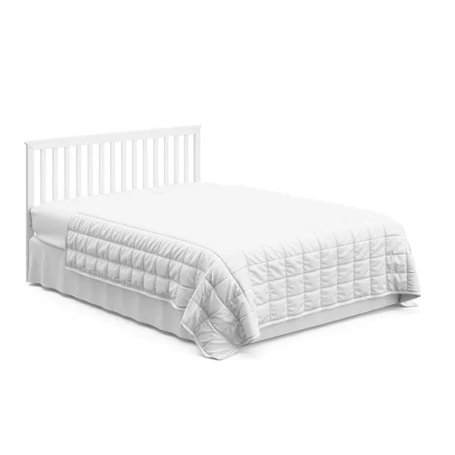 Vista 11 de Stork Craft, Cuna Convertible con Bordes Fijos Hillcrest, Blanco