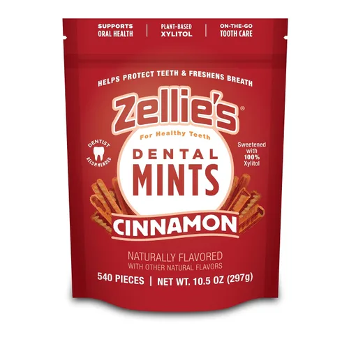 Vista 15 de Zellie's Mentas 100% xilitol de cereza para el aliento Sin aspartamo, sin gluten, mentas veganas y kosher (250 unidades - Paquete de 1)