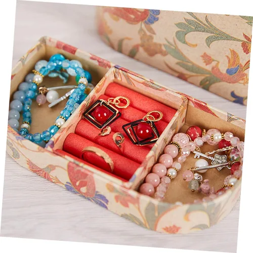 Vista 8 de Holibanna Caja Caja de regalo de música Bailarina musical Joyero organizador de joyas para niños Organizador de almacenamiento de joyas para niñas