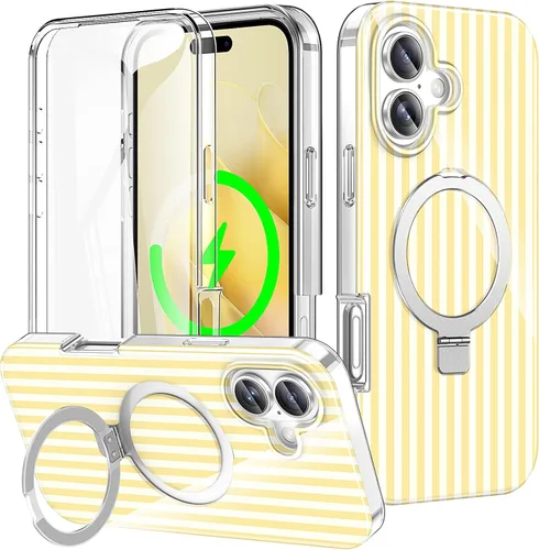 Vista 92 de Funda para iPhone 16 con protector de pantalla-Lotus A25