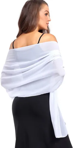 Vista 53 de Chales/mantones de gasa suave para vestidos, accesorios de mujer