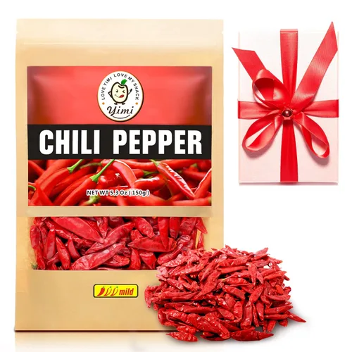 Vista 12 de Pimientos rojos secos de Yimi, especias picantes medias para la cocina multi 10,7 onzas