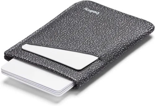 Vista 5 de Bellroy Funda de tarjeta, cartera delgada de cuero (máximo 8 tarjetas y billetes), Negro estelar