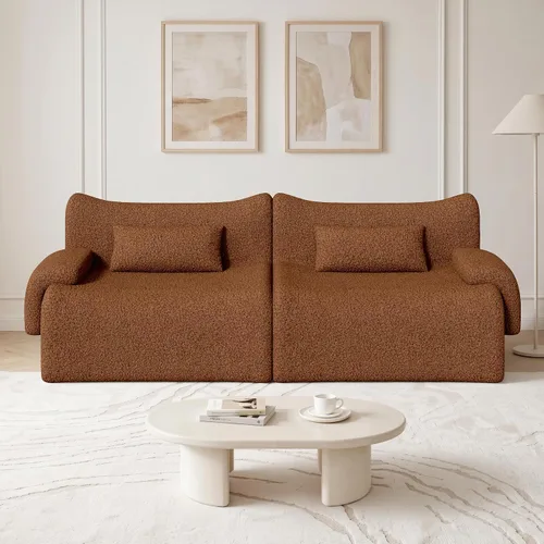 Vista 13 de Sofá modular modular de 126 pulgadas en forma de L para sala de estar, sofá modular de gran tamaño con asientos profundos, sofás modernos con Negro