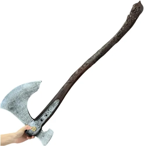 Vista 5 de Accesorios de cosplay de Halloween para Hacha de Dios, espuma de poliuretano, hachas vioking, armas de cosplay, regalos de cumpleaños