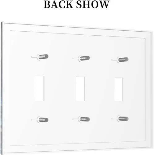 Vista 871 de Placa de Interruptor de Luz Azul de 1 Gang, Placa de Pared Decorativa de Palanca Individual, Cubierta de Placa de Pared de Palanca, Placa Frontal