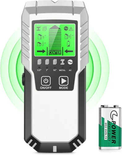 Vista 10 de Detector de pernos Sensor de pared Escáner de pared - Detector de pernos 5 en 1 con sensor electrónico, escáner de pared con pantalla LCD