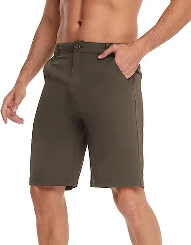 Vista 2 de Men's Golf Flat Shorts Hiking Cargo Shorts Men Classic-Fit UPF50+ with Waterproof Lightweight Quick Dry Stretch