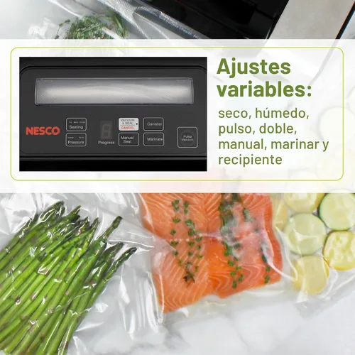 Vista 6 de Envasadora de alimentos al vacío Nesco VS-01 - De color blanco, Plateado