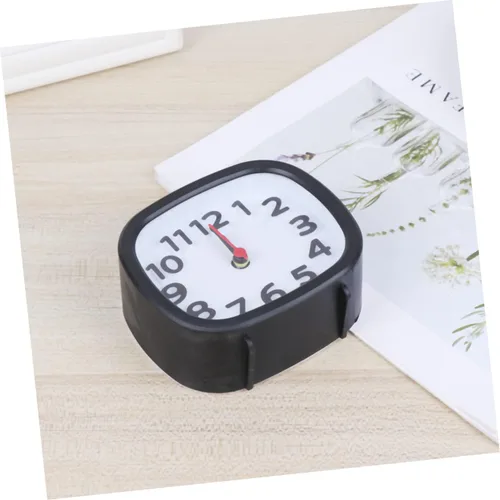 Vista 8 de VICASKY Reloj despertador de escritorio pequeño cuadrado simple con manecillas de hora para habitaciones de niño y niña, decoración del hogar