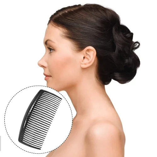 Vista 6 de SourceTon - Paquete de 6 peines franceses, peines laterales de plástico con 29 dientes, peines de clip para el cabello para accesorios de cabello