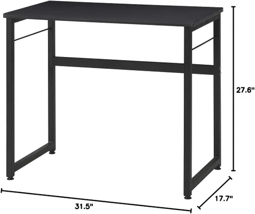 Vista 10 de Nakabayashi AMD-8045-DM - Escritorio de oficina, 31.496 x 17.717 in, grano de madera oscura