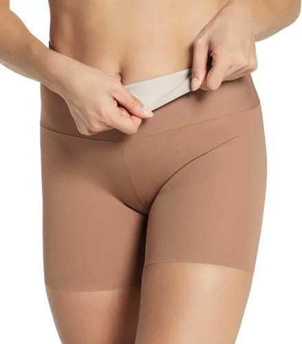 Vista 3 de Leonisa Stay-in-Place - Pantalones cortos sin costuras para mujer, cintura alta, control de abdomen
