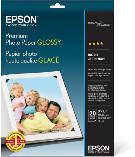 Vista 5 de Epson EcoTank Photo ET-8500 Impresora inalámbrica a color todo en uno Supertank, blanco, papel fotográfico grande y de alta calidad brillante