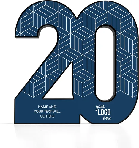 Vista 10 de Baudville Trofeo acrílico negro a todo color - Premio al servicio al empleado - Premio para empleados - Impresión personalizada de hasta tres líneas