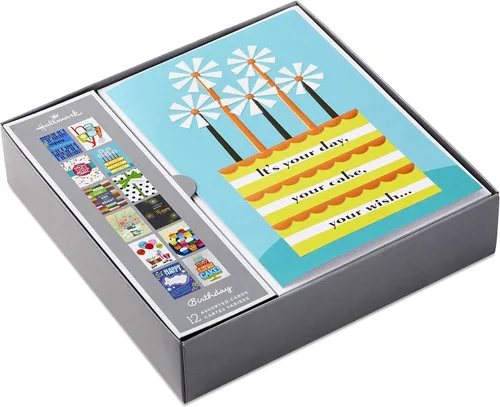 Vista 7 de Hallmark Juego de tarjetas de felicitación surtidas hechas a mano para todas las ocasiones (paquete de 24) para felicitaciones de cumpleaños