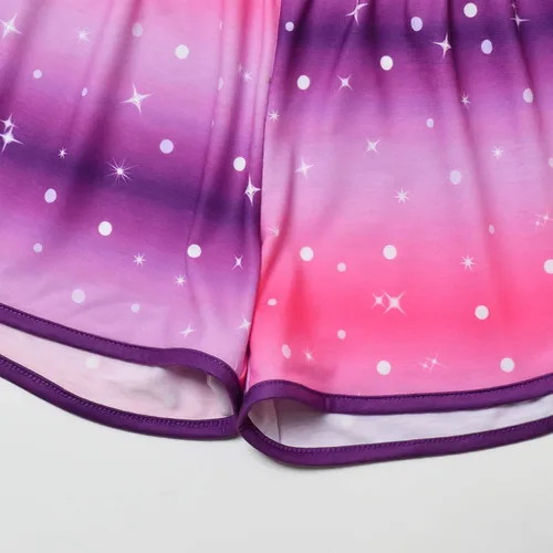 Vista 4 de CHILDRENSTAR Conjunto de pijama de verano a juego para niñas y muñecas