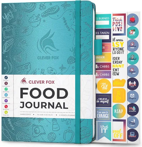 Vista 7 de Clever Fox Diario de Comida de Bolsillo - Diario de Comidas Diario, Planificador de Comidas para Llevar un Control de Calorías y Nutrientes