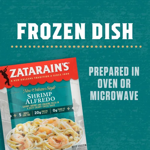 Vista 12 de Zatarain's Camarones Alfredo, comida congelada, 10.5 onzas