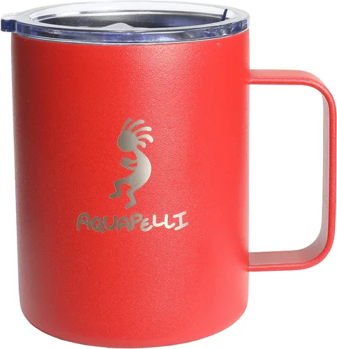 Vista 9 de Taza aislada al vacío con asa, 12 onzas, blanco ártico
