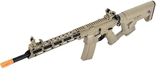 Vista 5 de Lancer Tactical Enforcer Blackbird AEG Rifle con Alpha Stock Low FPS TAN 350 FPS