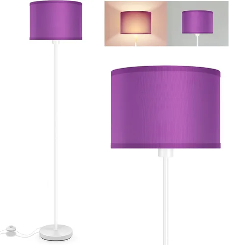 Vista 16 de Lámpara de pie BoostArea azul, lámpara de pie, lámparas de pie pequeñas para sala de estar, lámpara LED alta simple con pantalla, interruptor de pie
