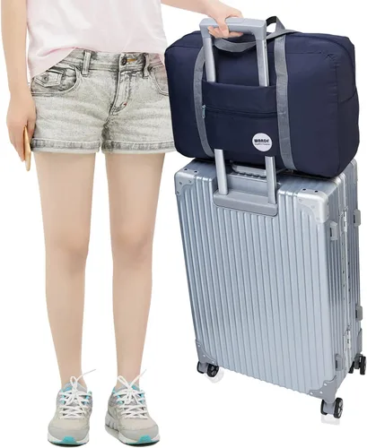 Vista 3 de Bolsa de viaje para artículos personales de Spirit Airlines de 18 x 14 x 8 pulgadas, bolsa de viaje debajo del asiento, equipaje de mano plegable