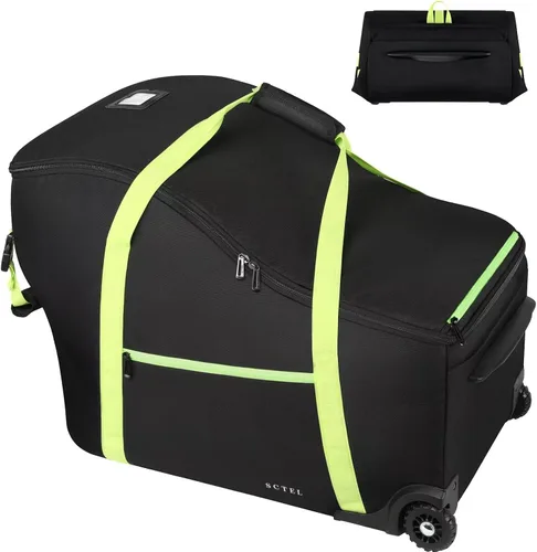 Vista 10 de Bolsa de viaje para asiento de coche infantil SCTEL Compatible con Doona, asiento de coche y base, Chicco Keyfit 35 y base, bolsa de viaje Doona