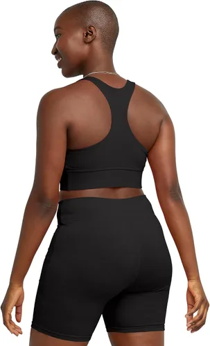 Vista 2 de Hanes Originals, bicicleta elástica de algodón, pantalones cortos de tiro alto para mujer