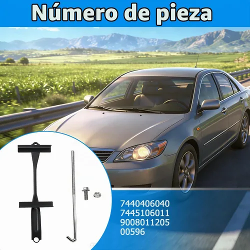 Vista 2 de 7440406040 Kit de retención de batería compatible con Toyota Camry 2007-2011 2.4L 3.5L Soporte de batería y gancho J y pernos