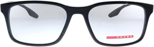 Vista 2 de Prada Linea Rossa Lifestyle PS 01LV 1AB1O1 - Gafas de sol rectangulares (plástico, 2.126 in), Negro
