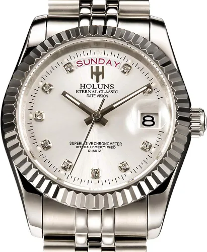 Vista 8 de HUNRUY 41MM Mens Luxury Quartz Watch with Calendar Luminous Waterproof Wrist Watches