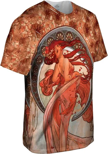 Vista 3 de Yizzam- Alphonse Mucha - Dance (1898) -Tshirt- Mens Shirt