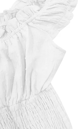 Vista 6 de Bingerlily Mini vestido de verano para mujer, con hombros descubiertos, lindo vestido de gasa ajustado