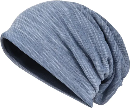 Vista 12 de JESSE · Rena Gorro de verano con diseño de calavera, a rayas, delgadoo, holgado para hombre 9A-azul