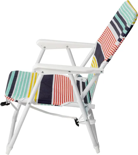 Vista 5 de Ochine Silla de playa plegable clásica, silla al aire libre de aluminio portátil