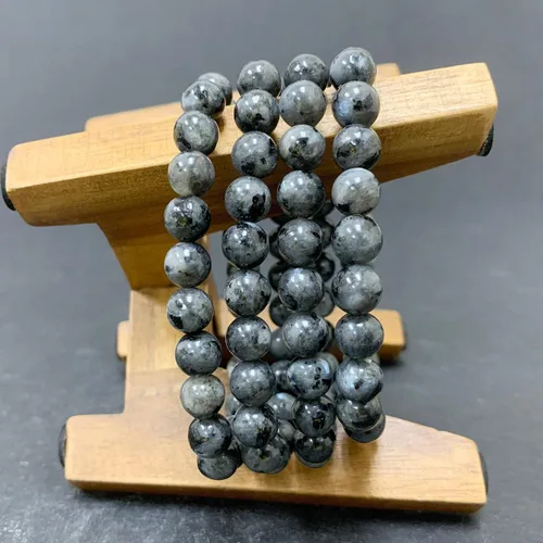 Vista 57 de Gem Avenue Handmade Round Bead Stretch Bracelet Unisex Natural Stone Beaded Jewelry for Men & Women, Elastic Wristband for Daily Wear