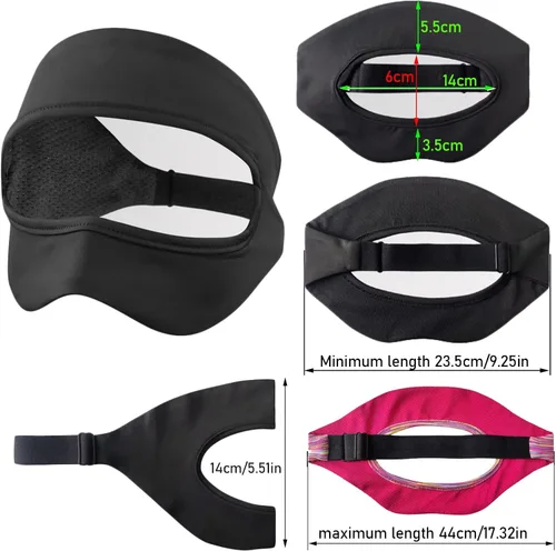 Vista 2 de Vr - Funda para máscara de ojos, 3 piezas, universal, ajustable, lavable, transpirable, para Oculus Quest 2, entrenamientos de realidad virtual