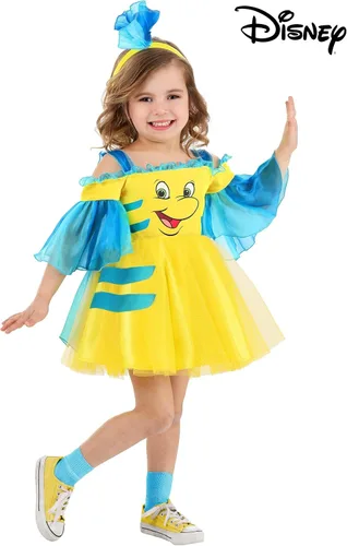 Vista 2 de Disfraz de Flounder de Disney para niños pequeños