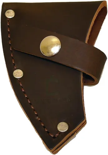 Vista 9 de COUNCIL TOOL Funda de Cuero - Cubierta de Punta de Hacha para Paquete de Manualidades de Madera con Anillas en D para Correa de Hombro, Fabricada