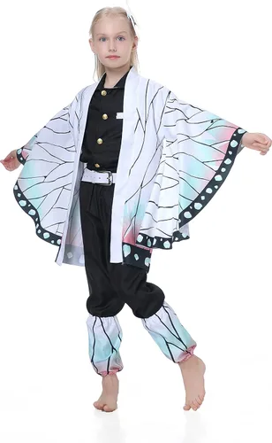 Vista 2 de SAMDIGO Disfraz de Shinou de la cazadora de anime, kimono, cosplay, Halloween, Navidad