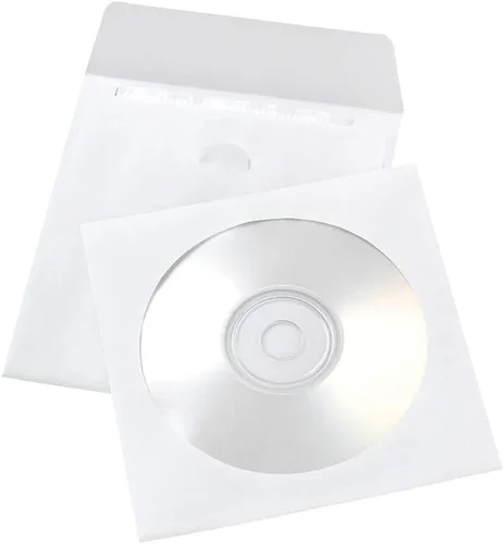Vista 6 de Office Depot Sobres de CD/DVD, 5 pulgadas x 5 pulgadas, 24 libras, paquete de 50, 77850