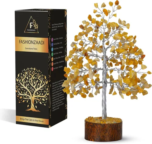 Vista 11 de FASHIONZAADI Árbol de Gemas de Turmalina Negra - Árbol Bonsái de Dinero Feng Shui para Decoración del Hogar - Regalo Espiritual de Cristal