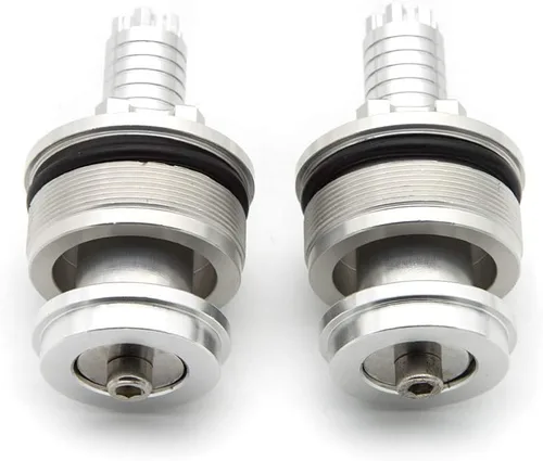 Vista 3 de FXCNC Motorcycle Preload Adjusters Fork Bolts Aluminum Shock Absorber & Screws Compatible with YZF R3 MT03 2014-2018， YZF R25 MT-25 2013-2018 silver