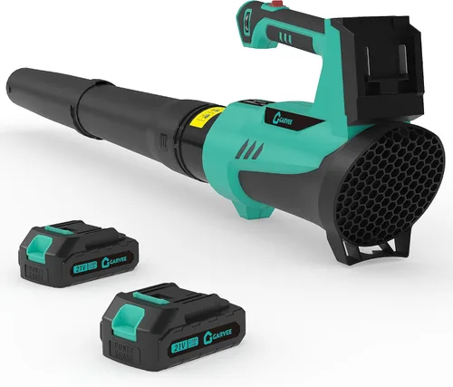 Vista 8 de Garvee Soplador de hojas inalámbrico 20V 4.0A 2 velocidades 650 CFM cargador rápido