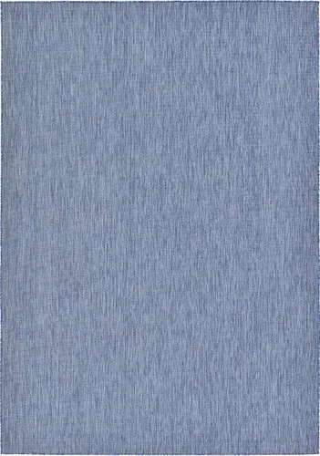 Vista 123 de Unique Loom Collection - Alfombra casual de transición sólida jaspeada para interiores y exteriores