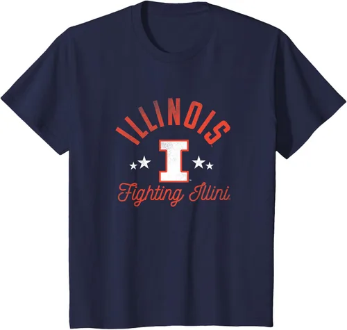 Vista 6 de University of Illinois Fighting Illini - Camiseta con logotipo, Azul