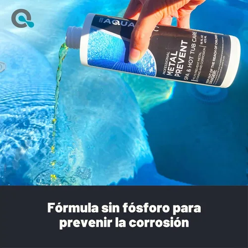 Vista 2 de Control de metal de spa y protector de manchas para proteger superficies de bañera de hidromasaje de 16 oz - Productos químicos para bañera