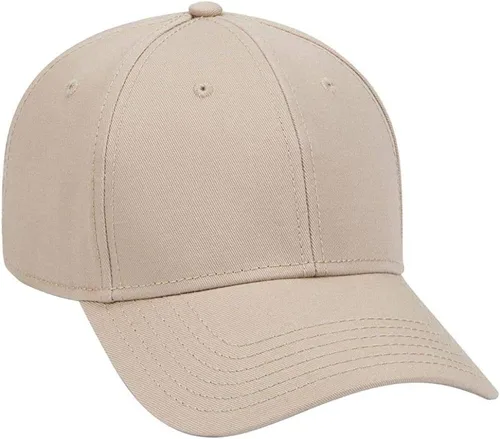 Vista 20 de Ashen Fane Gorra de béisbol básica de sarga de algodón superior de perfil bajo estructurado de 6 paneles